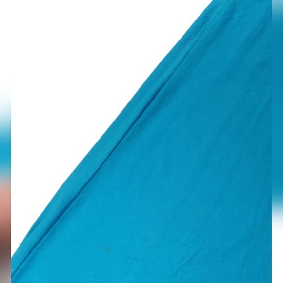 Soft Surroundings Maxi Dress Hi Low Short Sleeve Cotton Casual Blue‎ Stretch L - Picture 8 of 12